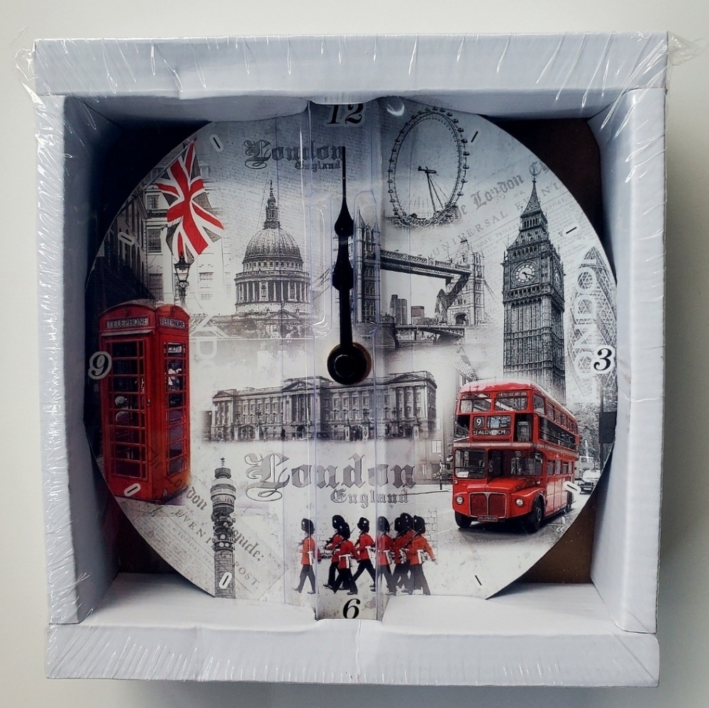 London themed clock- new from the UK